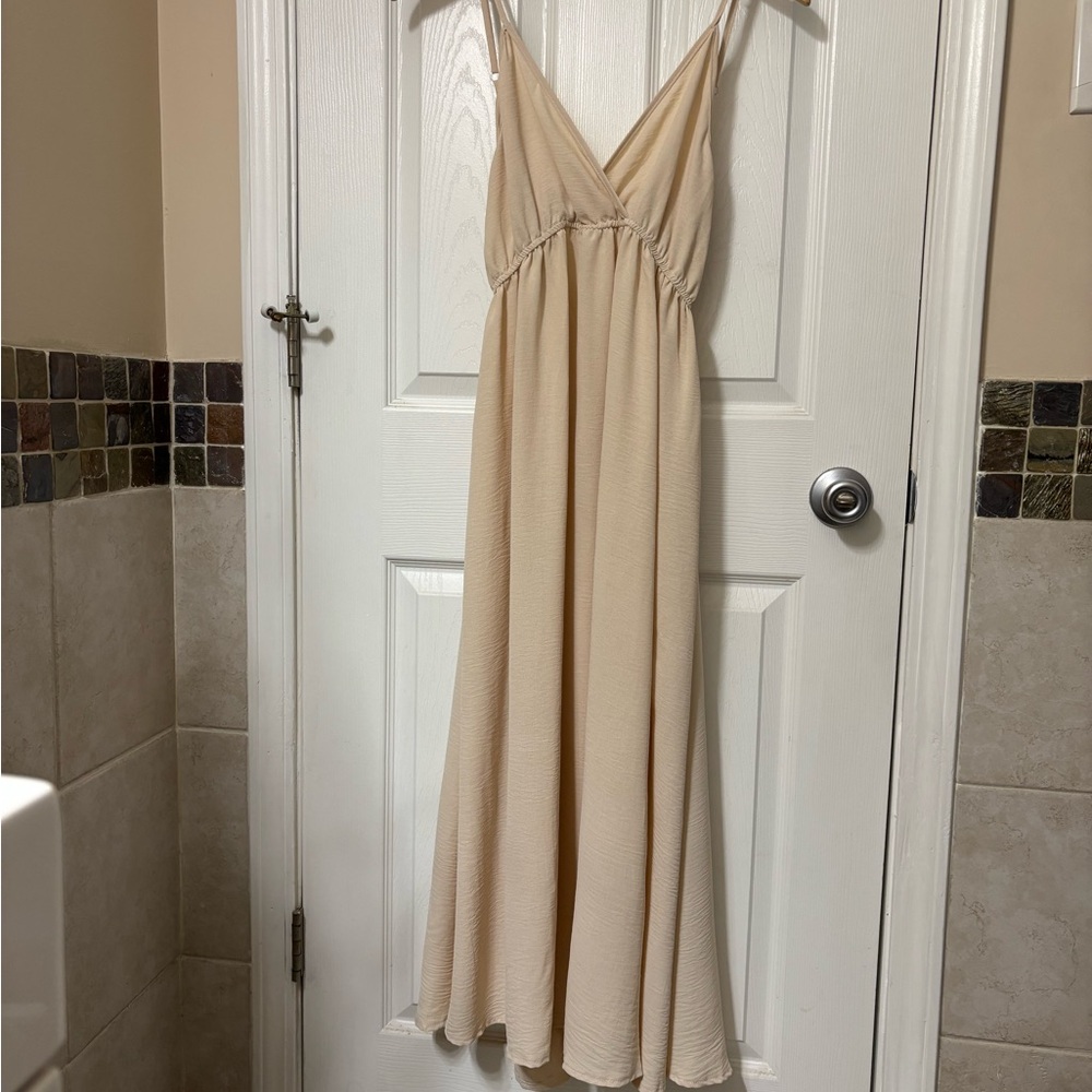Open back dress